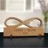 Engraved Infinity Wood Plaque