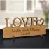 Engraved LOVE Wood Plaque