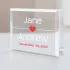 Personalized Names And Date With Heart Acrylic Keepsake