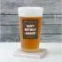 Personalized Any Message Frosted Pint Glass