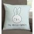 Bunny Family Personalized Throw Pillow