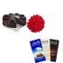 12 Red Roses Assorted Lindts With Cake