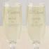 Wedding Couple Personalized Champagne Flute Set