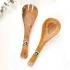 Small Olive Wood Serving Set With Batik Inlay Design