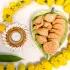 Delightful Snacks And Diya Set