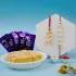 Elegant Stone Beads Rakhi Gift Set with Chocolates & Sweets