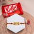 Sparkling Diamond Rakhi Surprise with KitKat Delight