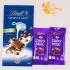 Divine Om Rakhi & Gourmet Chocolate Bars Gift Set