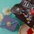 Elegant Stone Rakhi with M&M Chocolate Bliss