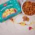 Radiant Stone Rakhi with Soan Papdi & Almonds
