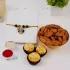 Divine Blessings Rakhi Gift Set with Ferrero Rocher & Almonds