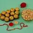 Sparkling Kundan Rakhi with Ferrero Rocher & Cashews Delight