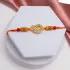 Radiant Sunshine Rakhi with Sweet Delights Combo