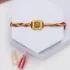 Elegant Diamond Rakhi Duo with Soan Papdi Delight