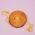 Radiant Sunshine Yellow Stone Rakhi With Rasgulla Combo