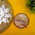 Divine Ganesha Blessings Rakhi with Kaju Katli Combo