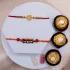Divine Om & Stone Rakhi Set with Ferrero Rocher Bliss