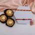 Divine Blessings Rakhi Set with Gourmet Delight