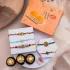 Divine Blessings Rakhi Set with Ferrero Rocher & Motichoor Laddu