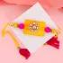 Radiant Heritage Rakhi with Motichoor Laddu