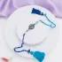 Elegant Blue Stone Rakhi with Tassel & Cham Cham Combo