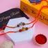 Vibrant Handcrafted Rakhi with Delicious Besan Laddu
