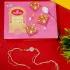 Elegant Pearl Rakhi with Dodha Burfi Combo