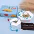 Elegant Blue Pearl Rakhi Set with Creamy Milk Cake