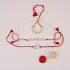 Divine Trio Stone Rakhi Set with Rasogolla Bliss