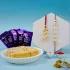 Regal Gemstone Rakhi Duo with Sweet Delights