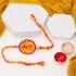 Heartfelt Sibling Bond Embroidered Rakhi