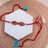 Fiery Love Red Stone Rakhi