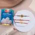 Divine Trio Rakhi & Cham Cham Combo