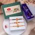Divine Blessings Rakhi and Sweets Combo