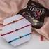 Divine Blessings Rudraksha Rakhi Trio with M&M Chocolate Delight