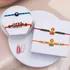 Divine Protection Rakhi Set with Soan Papdi Delight