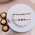 Charmed Rakhi Duo with Chocolate Delight