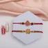 Divine Duo Rakhi Set - Sacred Threads of Blessing