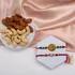 Sacred Ganesha & Rudraksha Rakhi Set with Almonds & Cashews