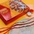 Trio Colourful Om Stone Thread Traditional Rakhi With Premium Dhoda
