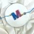 Resin Initial Personalized Rakhi for Brother