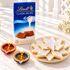 Festive Kaju Katli, Lindt Chocolate Bar & Diyas Gift Set