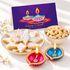 Kaju Katli, Cashew Nuts & Diyas Gift Festive Combo