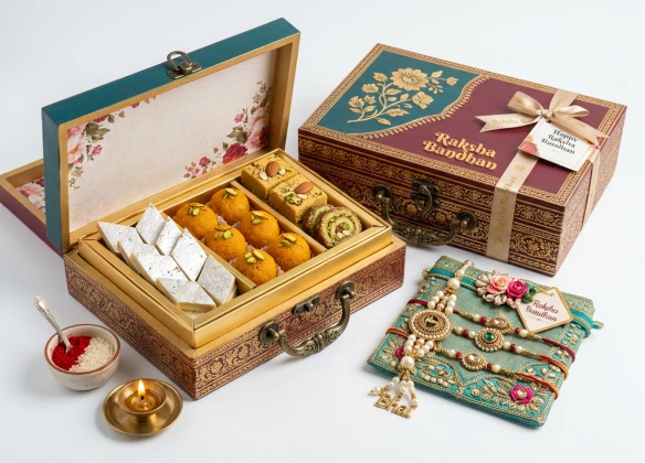 Rakhi with Sweets