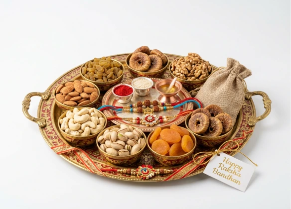 Rakhi With Dry Fruits
